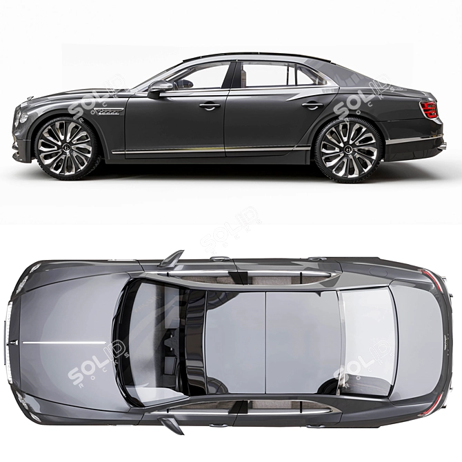 Luxury Reimagined: Bentley Flying Spur 3D model image 3