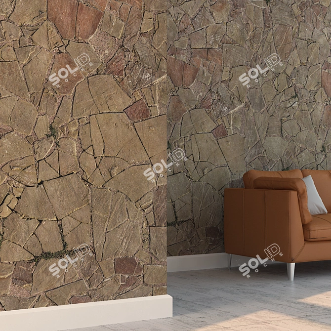 Seamless High Detail Stone Texture 3D model image 3