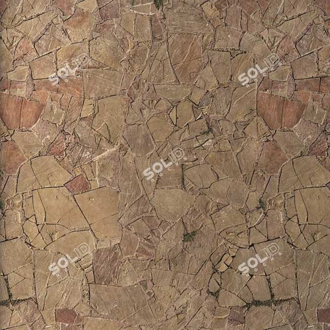 Seamless High Detail Stone Texture 3D model image 4
