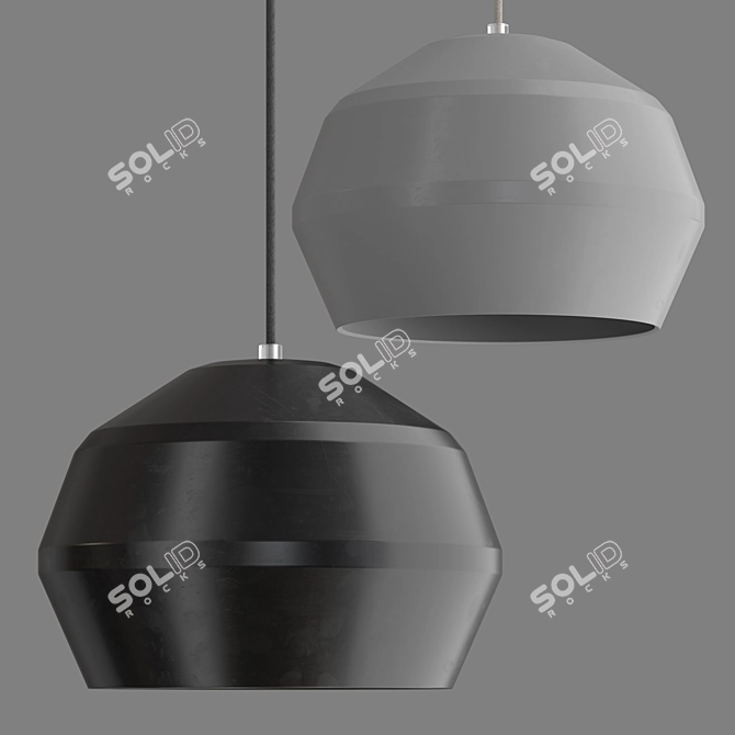 Shadowplay Pendant Light | Unique Hanging Lamp 3D model image 2