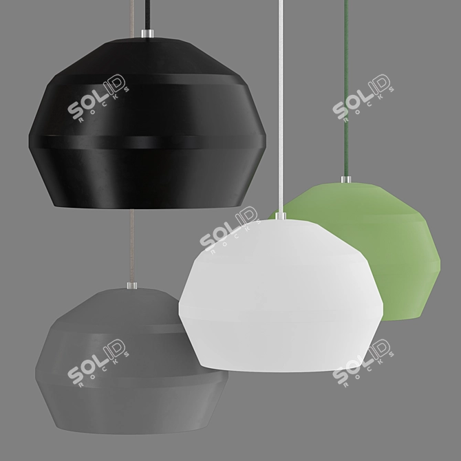 Shadowplay Pendant Light | Unique Hanging Lamp 3D model image 3