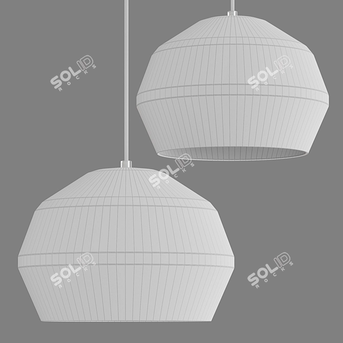 Shadowplay Pendant Light | Unique Hanging Lamp 3D model image 5