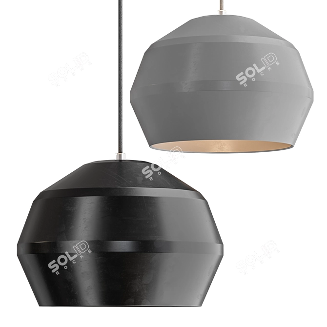 Shadowplay Pendant Light | Unique Hanging Lamp 3D model image 6