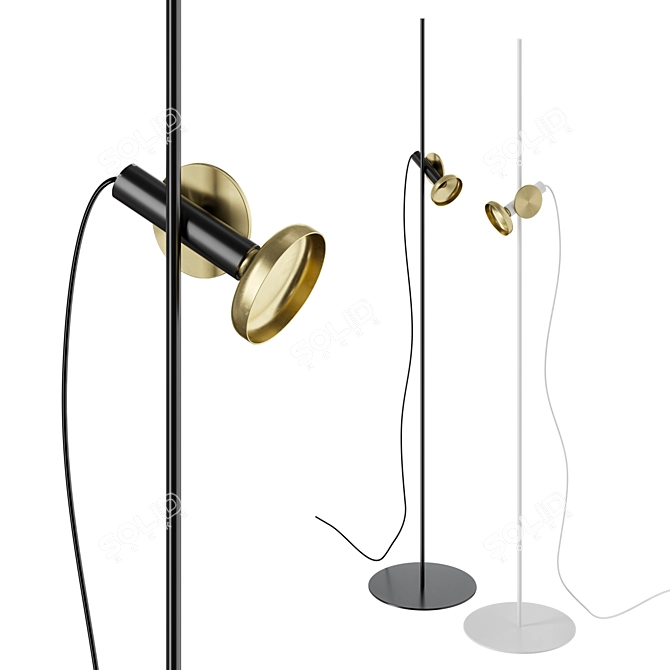 Scandinavian Blend Floor Lamp 3D model image 1