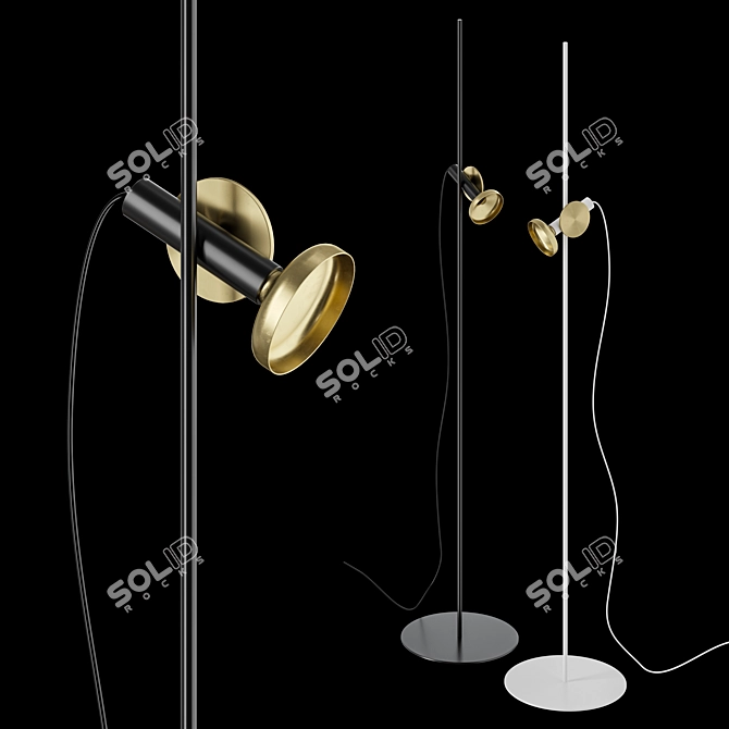 Scandinavian Blend Floor Lamp 3D model image 2