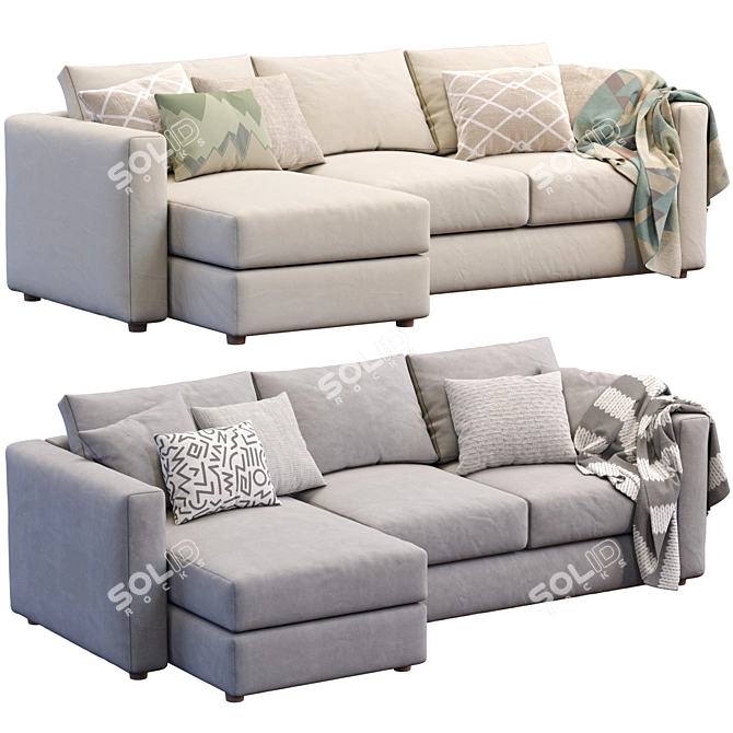 Modern Finnala Sofa by Ikea 3D model image 1