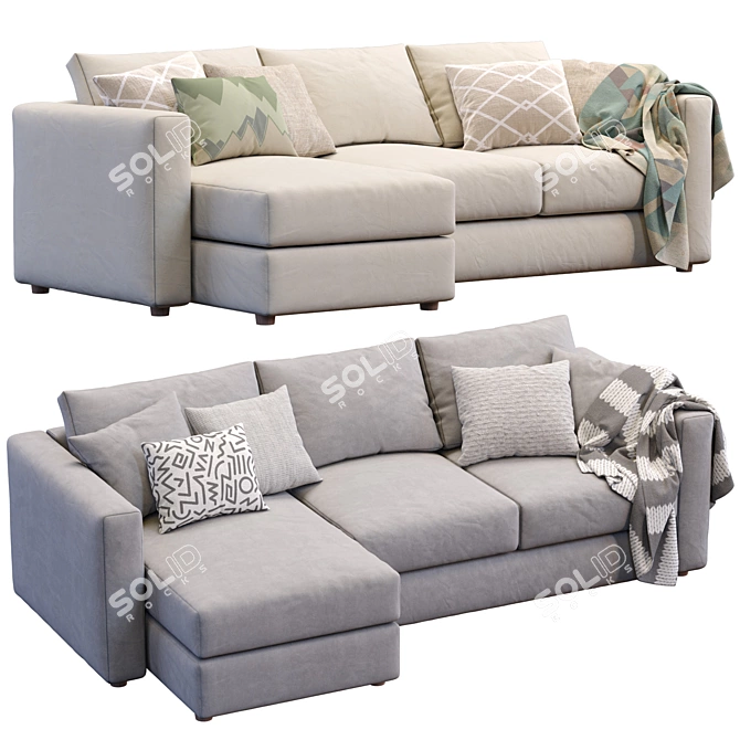 Modern Finnala Sofa by Ikea 3D model image 2