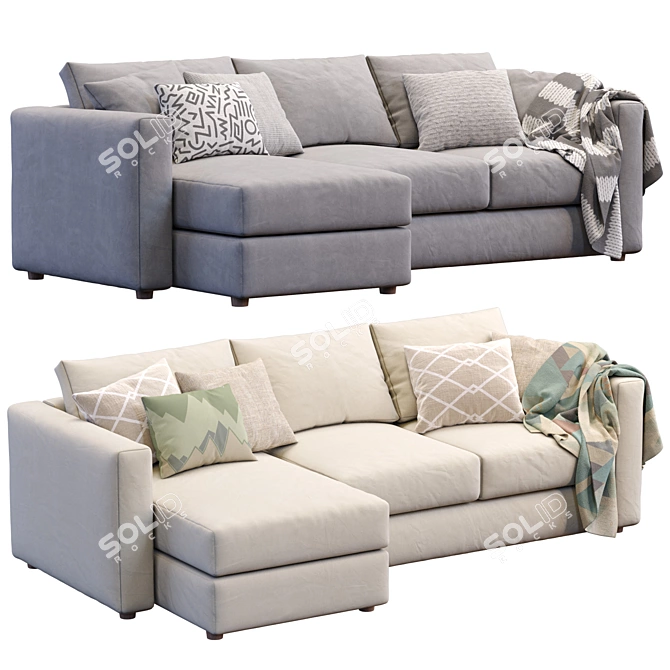 Modern Finnala Sofa by Ikea 3D model image 4