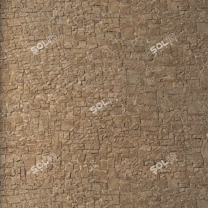 Seamless High-Detail Stone Texture 3D model image 4