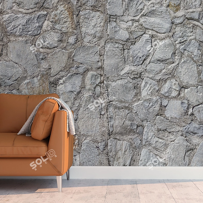 Title: High-Detail Seamless Stone Texture 3D model image 2