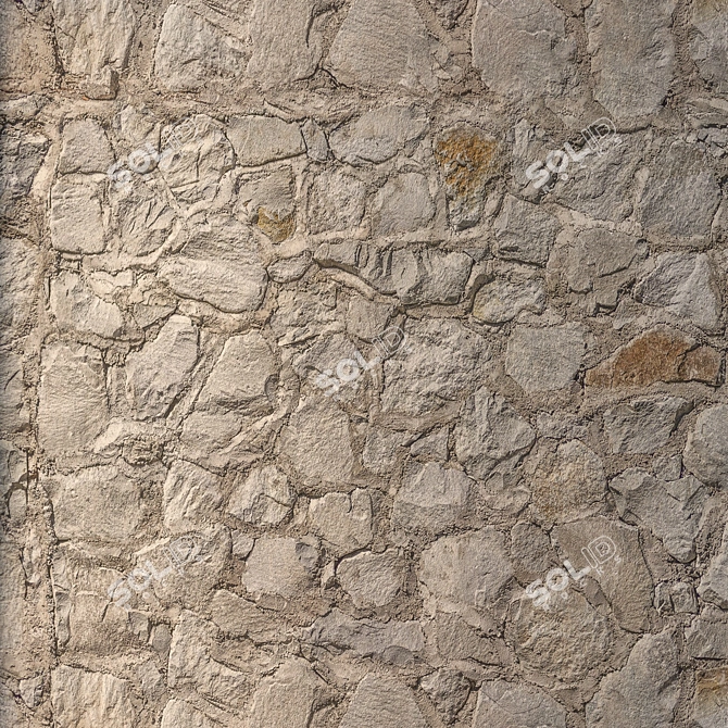 Title: High-Detail Seamless Stone Texture 3D model image 4