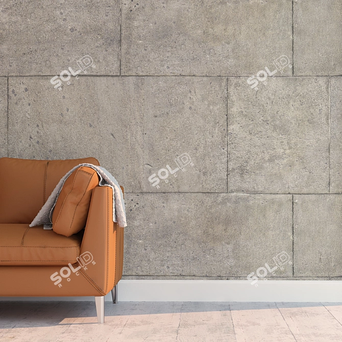 Seamless High-Detail Block Texture 3D model image 2