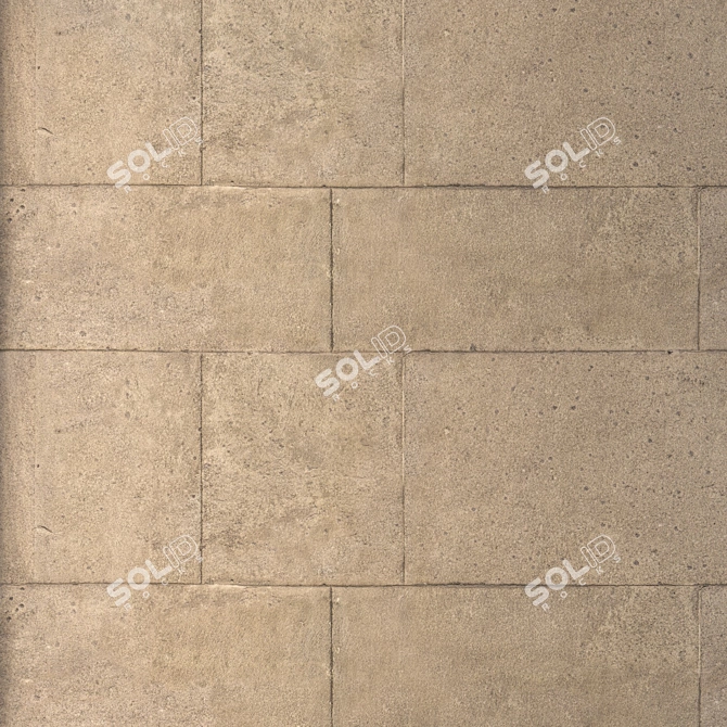 Seamless High-Detail Block Texture 3D model image 4