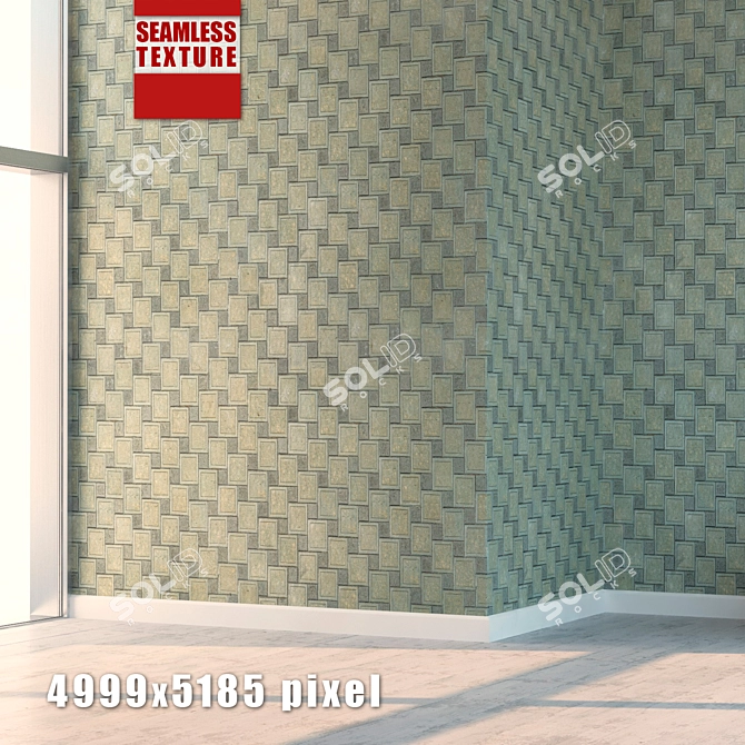 Seamless High Detail Texture Tile 3D model image 1