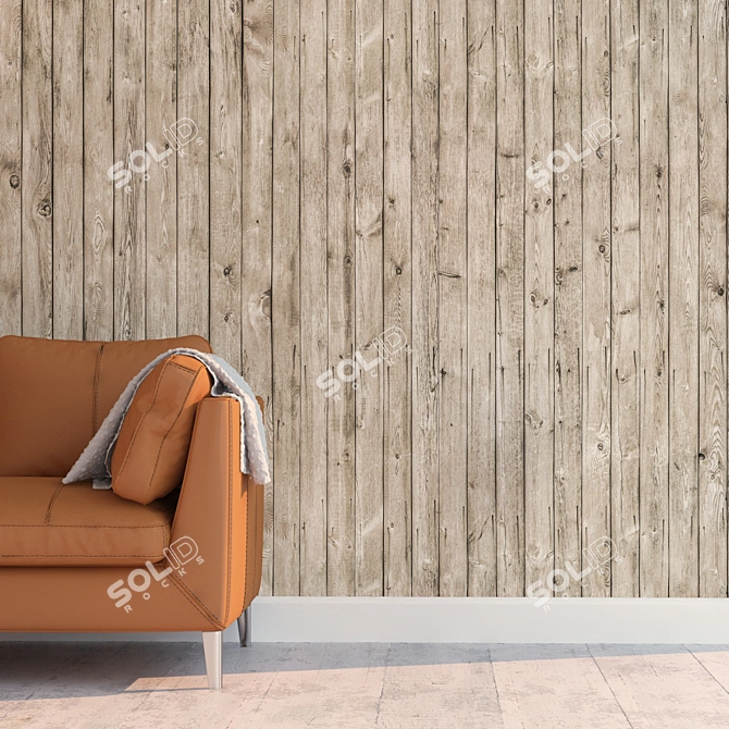 Seamless Detailed Wood Texture Kit 3D model image 2