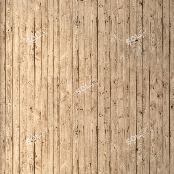 Seamless Detailed Wood Texture Kit 3D model image 4