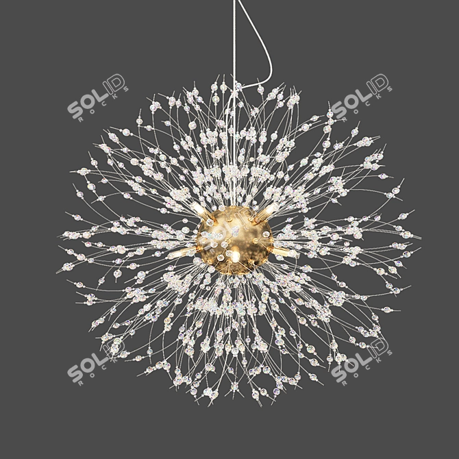 Elegant Dali Chandelier 3D model image 1