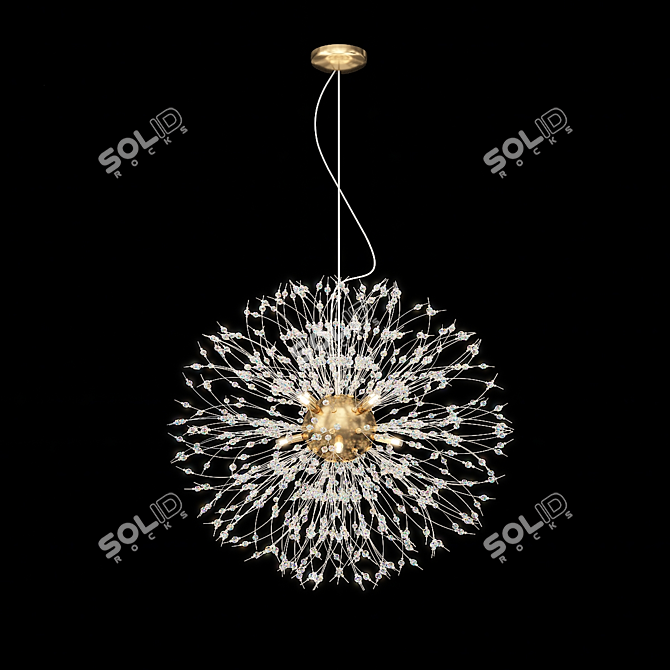 Elegant Dali Chandelier 3D model image 2