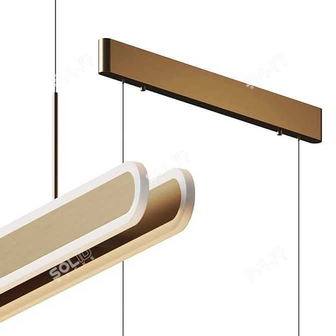 Gianni Linear LED Pendant 3D model image 3