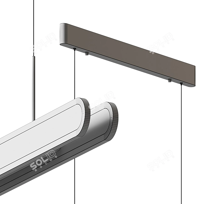 Gianni Linear LED Pendant 3D model image 4