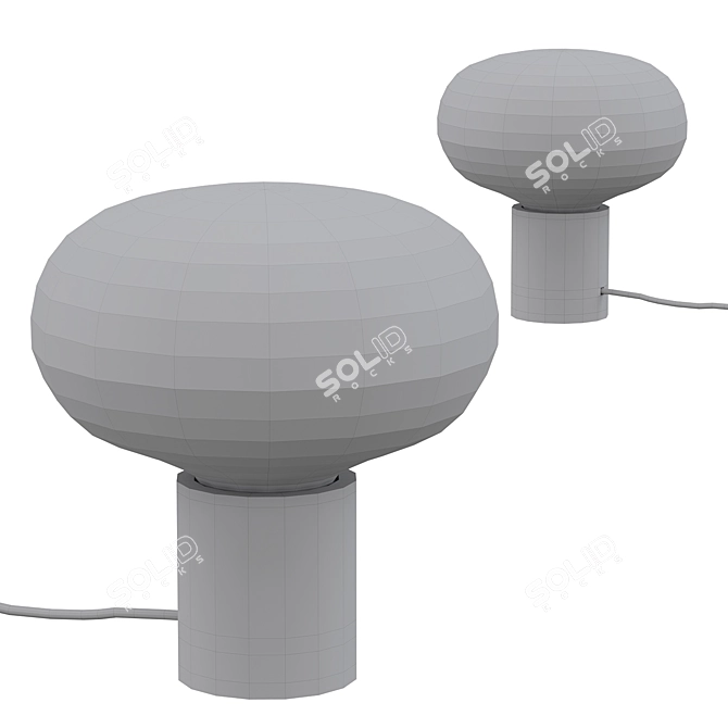Sleek Karl Johan Table Lamp 3D model image 2