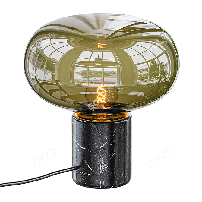 Sleek Karl Johan Table Lamp 3D model image 3