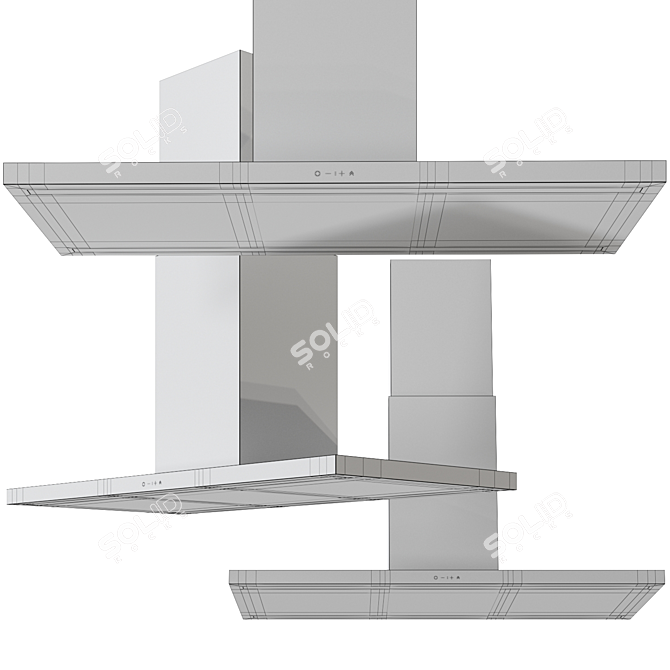 Elica Extract Island Hood 3D model image 2