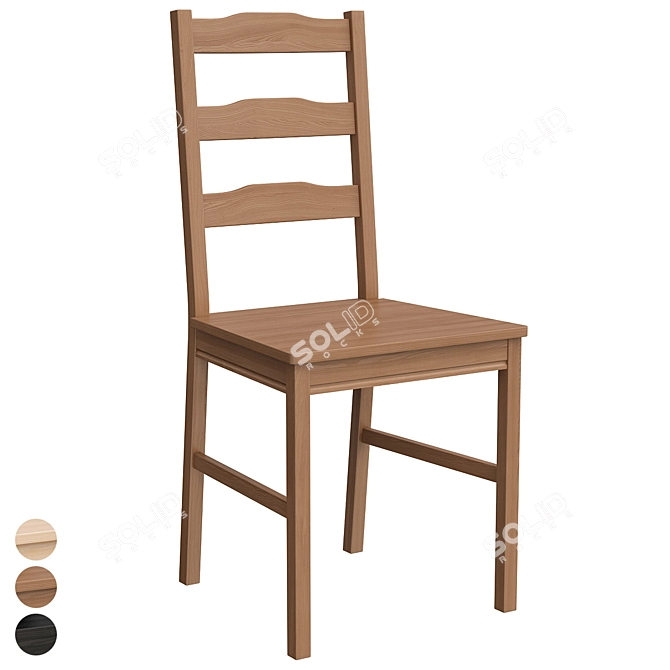 Jokkmokk Antique Chair: Timeless Elegance 3D model image 1