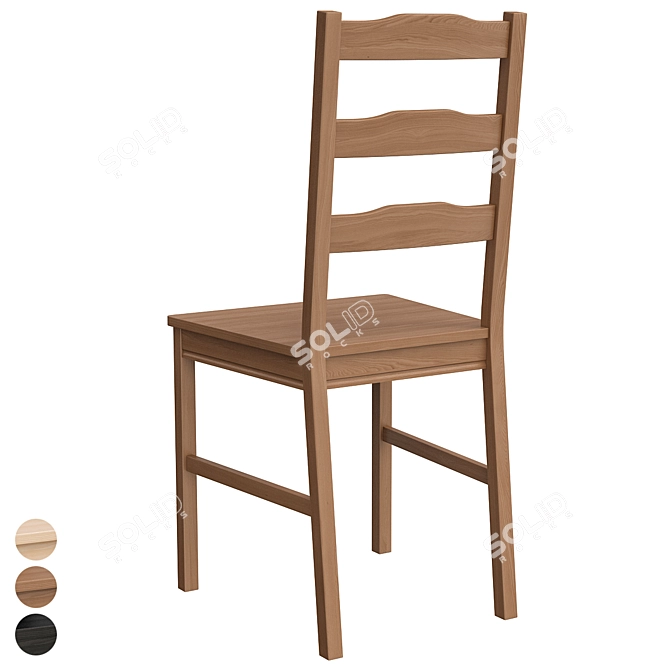 Jokkmokk Antique Chair: Timeless Elegance 3D model image 2