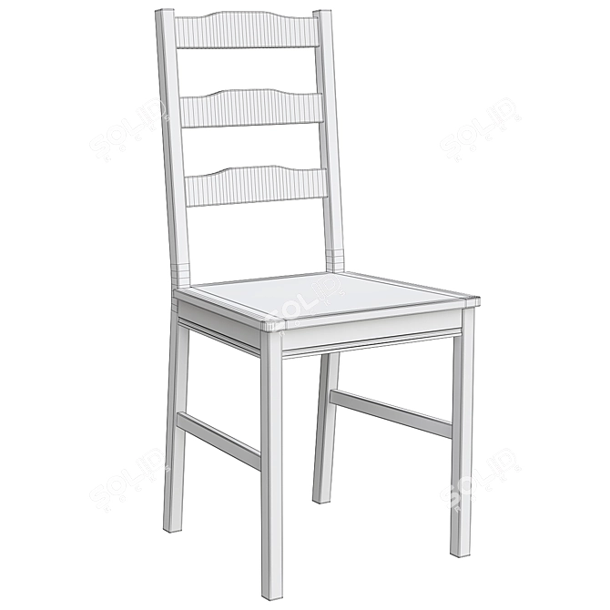 Jokkmokk Antique Chair: Timeless Elegance 3D model image 5