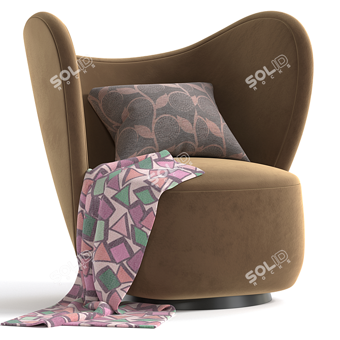 Compact Comfort: Little Big Chair 3D model image 1