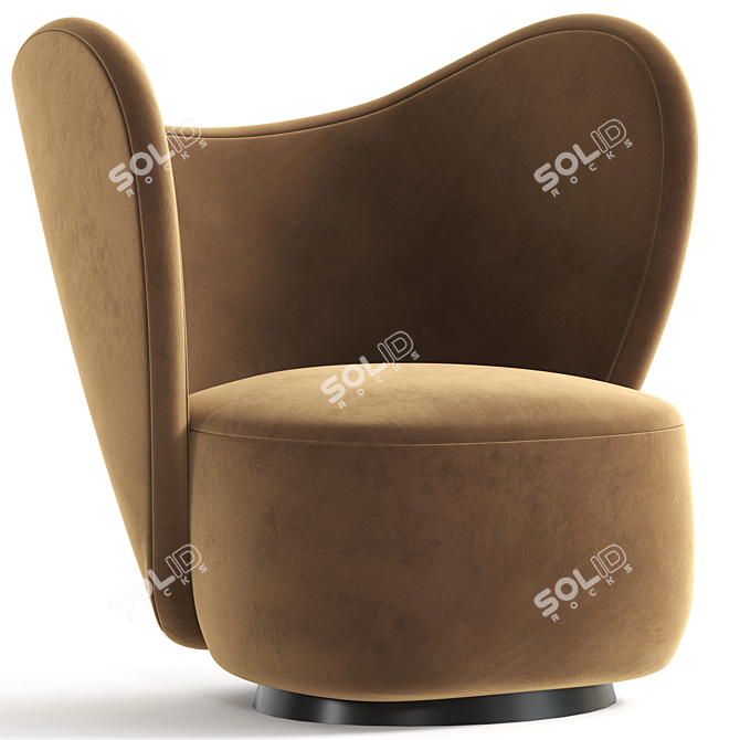 Compact Comfort: Little Big Chair 3D model image 2