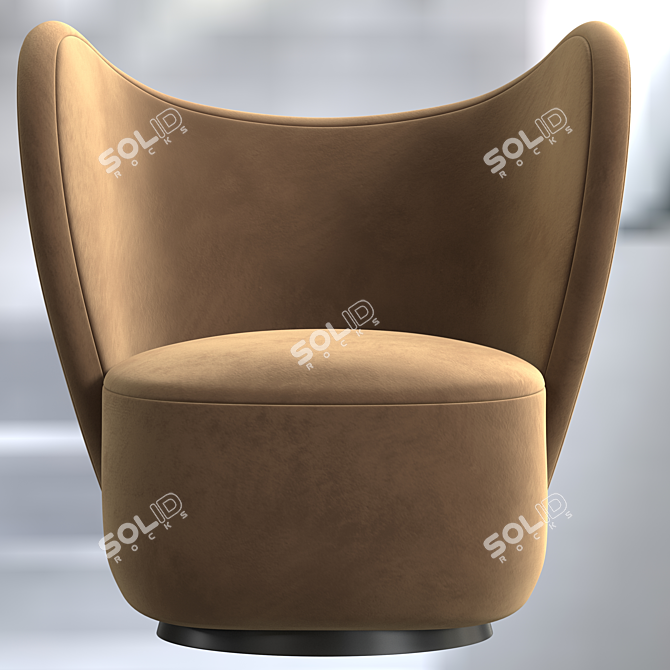 Compact Comfort: Little Big Chair 3D model image 3