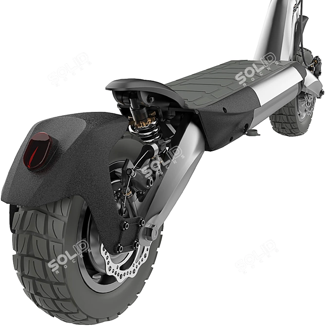 Electric E-Scooter 3D model image 2