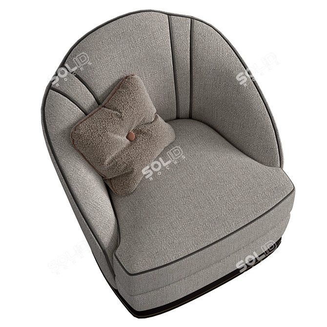Elegant Samara Armchair: Pristine Comfort 3D model image 4