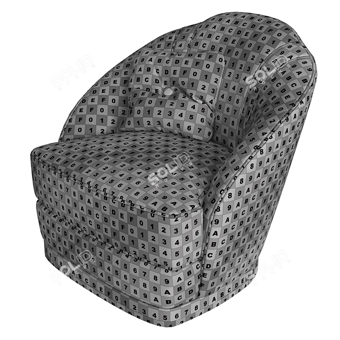 Elegant Samara Armchair: Pristine Comfort 3D model image 7