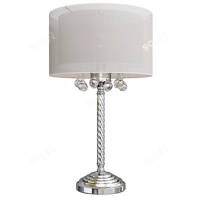Elegant Moiselle Crystal Table Lamp 3D model image 1