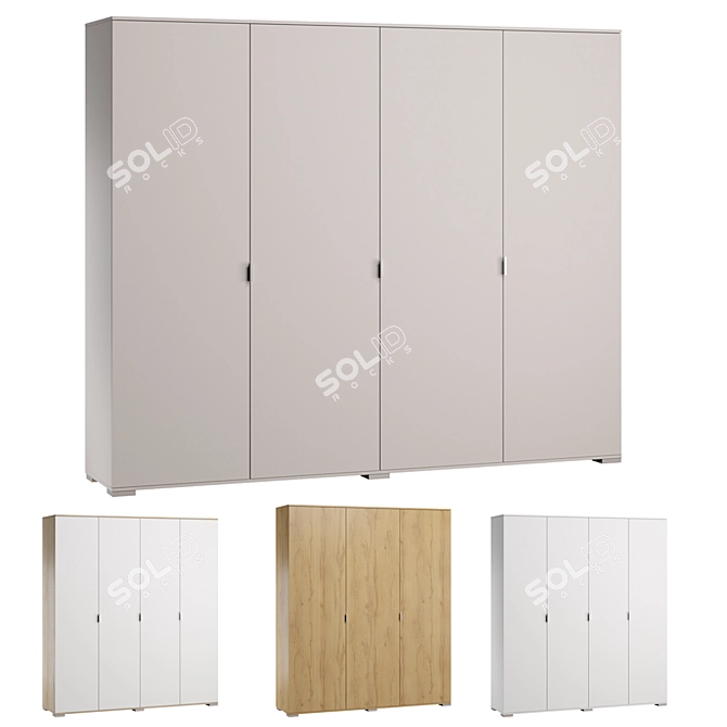 Stella Wardrobes: Elegant and Spacious 3D model image 1