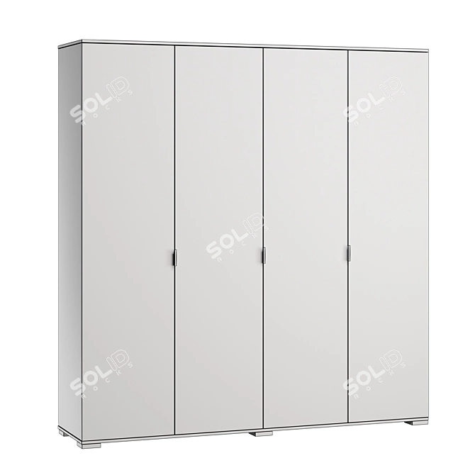 Stella Wardrobes: Elegant and Spacious 3D model image 6