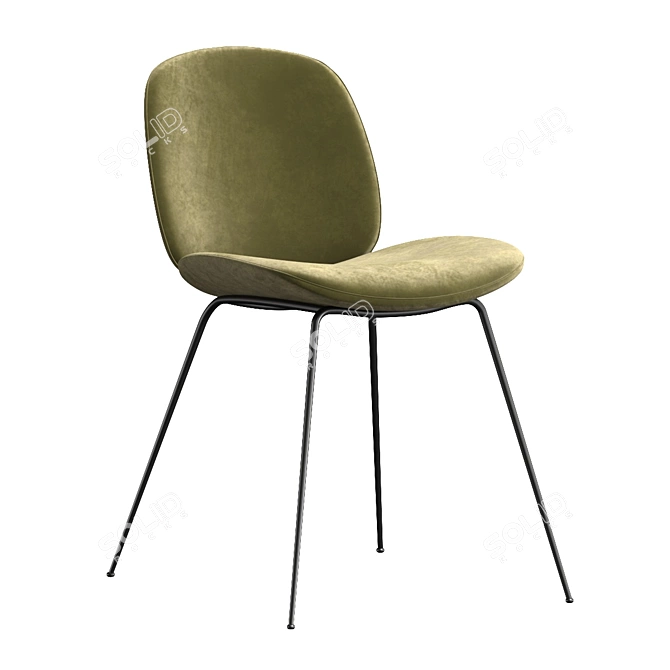 Sleek Gubi Beetle Chair: Stylish & Versatile 3D model image 2