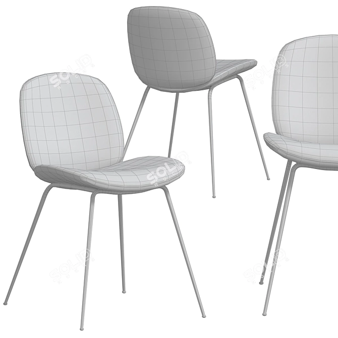 Sleek Gubi Beetle Chair: Stylish & Versatile 3D model image 6
