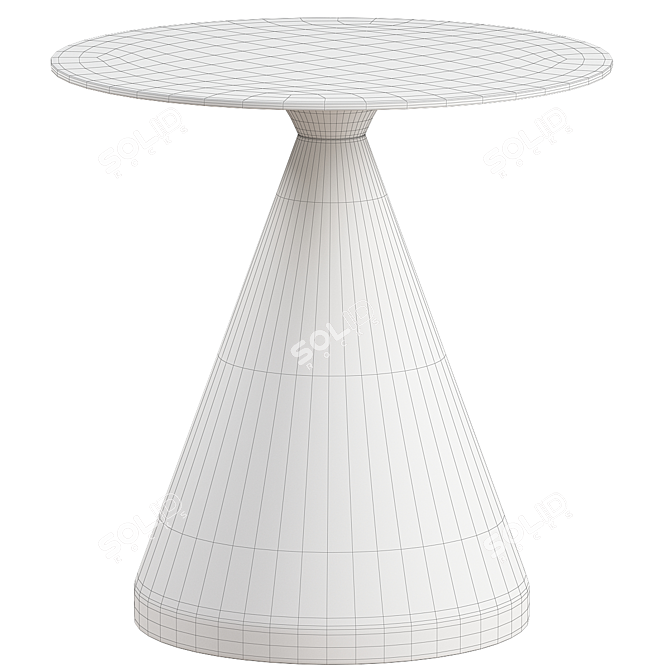 Modway Tupelo 28" Faux Marble Dining Table 3D model image 2