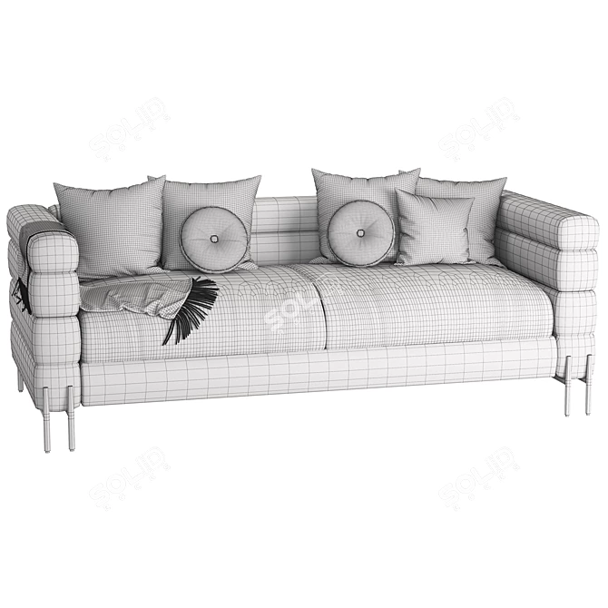 Modern Eichholtz YORK Sofa - Elegant Design 3D model image 3