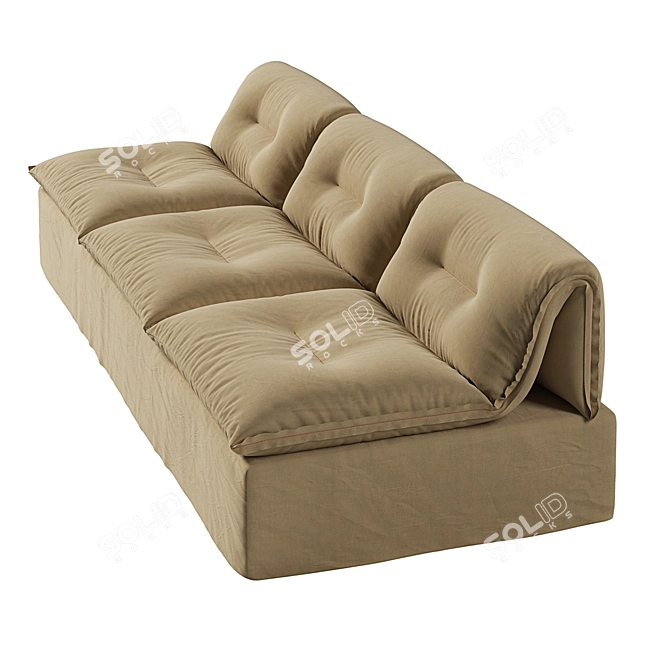 Martinez Sofa: Stylish and Spacious 3D model image 3