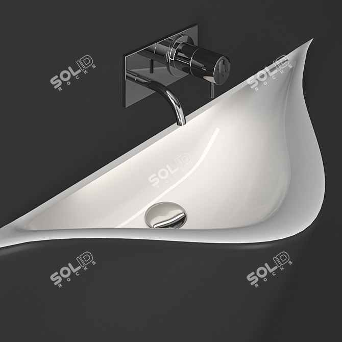 Silent Serenity Washbasin 3D model image 3