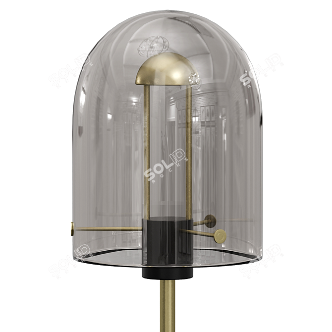 Sleek LED Table Lamp: Century 3D model image 3