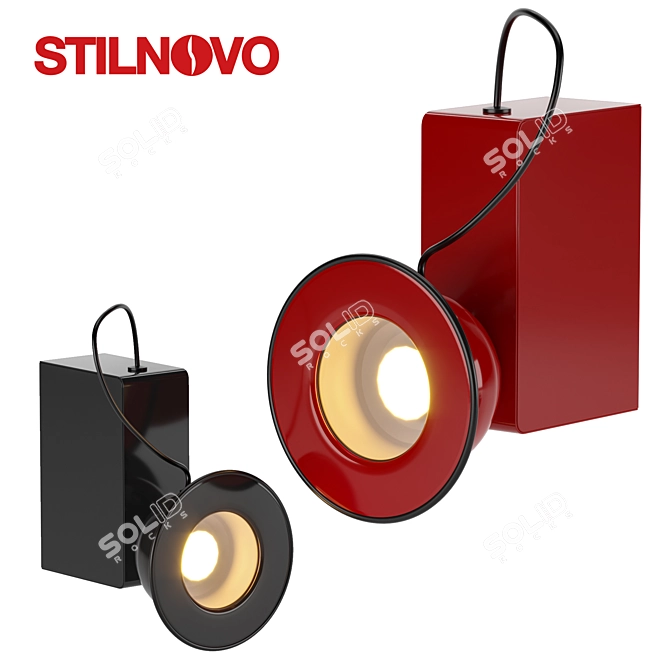Elegant Minibox Wall Lamp 3D model image 5