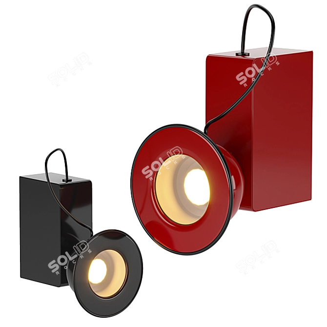 Elegant Minibox Wall Lamp 3D model image 8