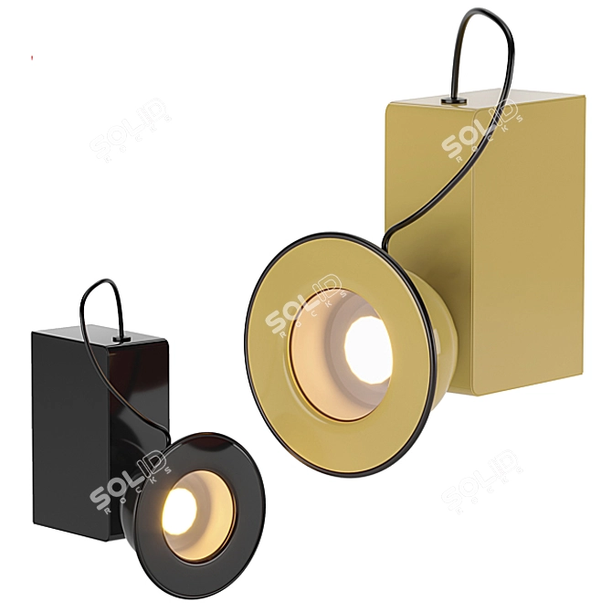 Elegant Minibox Wall Lamp 3D model image 9