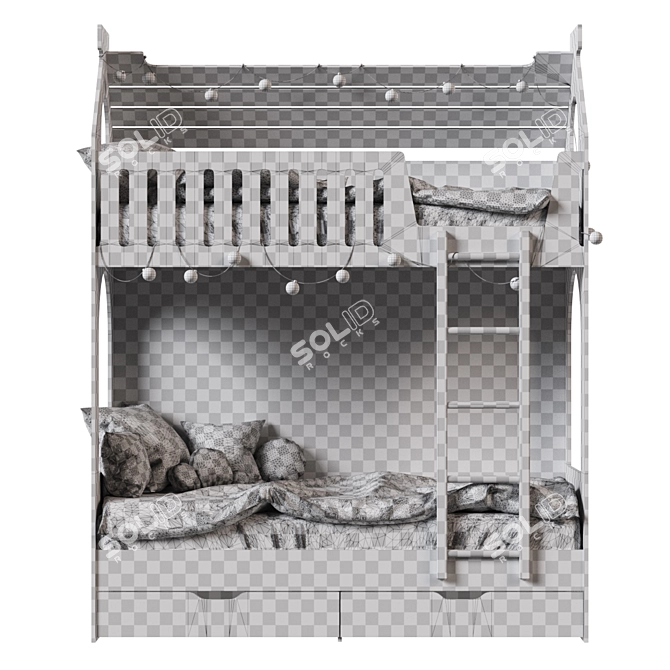 Skazka Dream Bed Set 3D model image 5